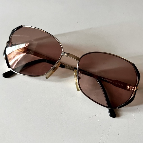 Dior Glasses Rhinestones on Gold frames Real Vintage - Picture 3 of 9